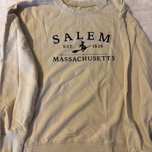 Salem Massachusetts Cream Sweatshirt